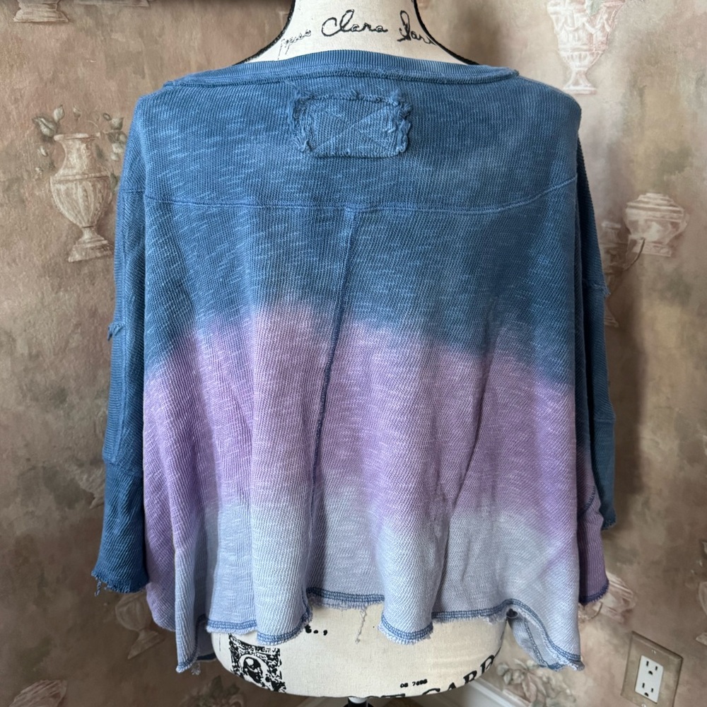 FREE PEOPLE WE THE FREE AFTER MIDNIGHT RAGGED TOP MEDIUM - Picture 5 of 7